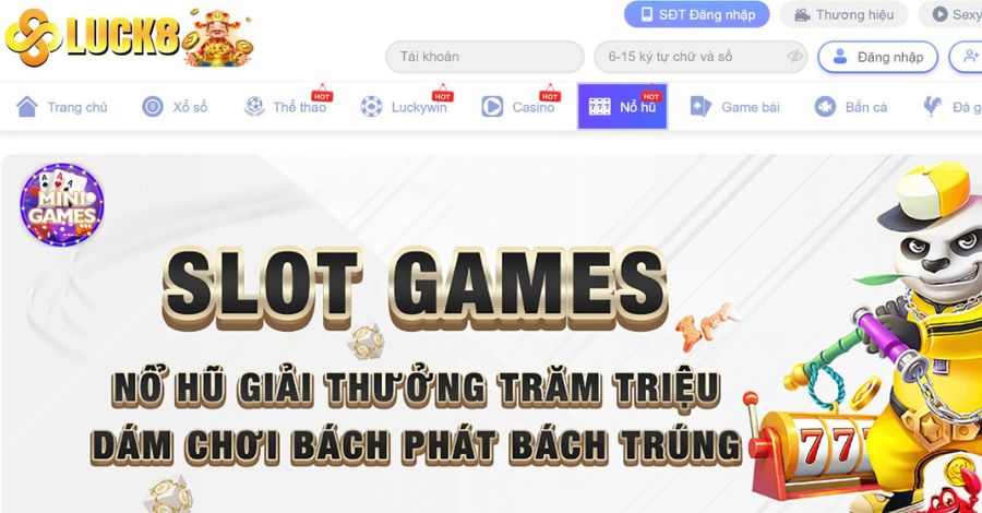 Cách tham gia chơi nổ hũ đổi thưởng cơ bản tại Luck8