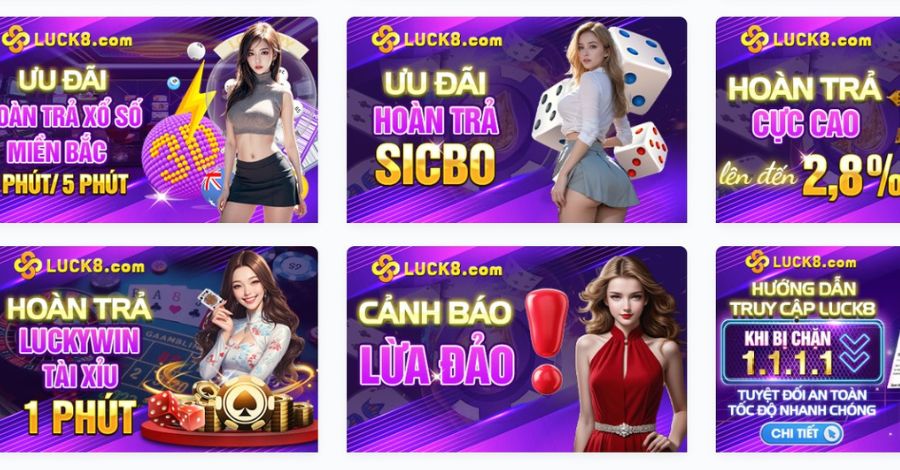 Ưu đãi hoàn trả cực khủng khi chơi game tại Luck8